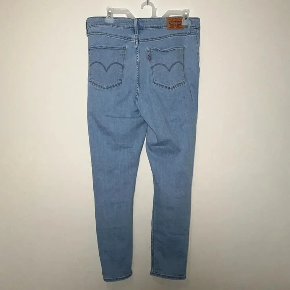 Levi's 721 High Rise Skinny Jeans Size 32 Distressed Light Wash Levis Ankle - Picture 4 of 11